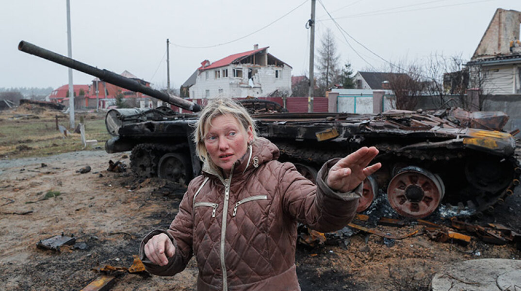 Καταστροφές και νεκρούς άφησαν πίσω τους οι Ρώσοι στην περιφέρεια του Κιέβου