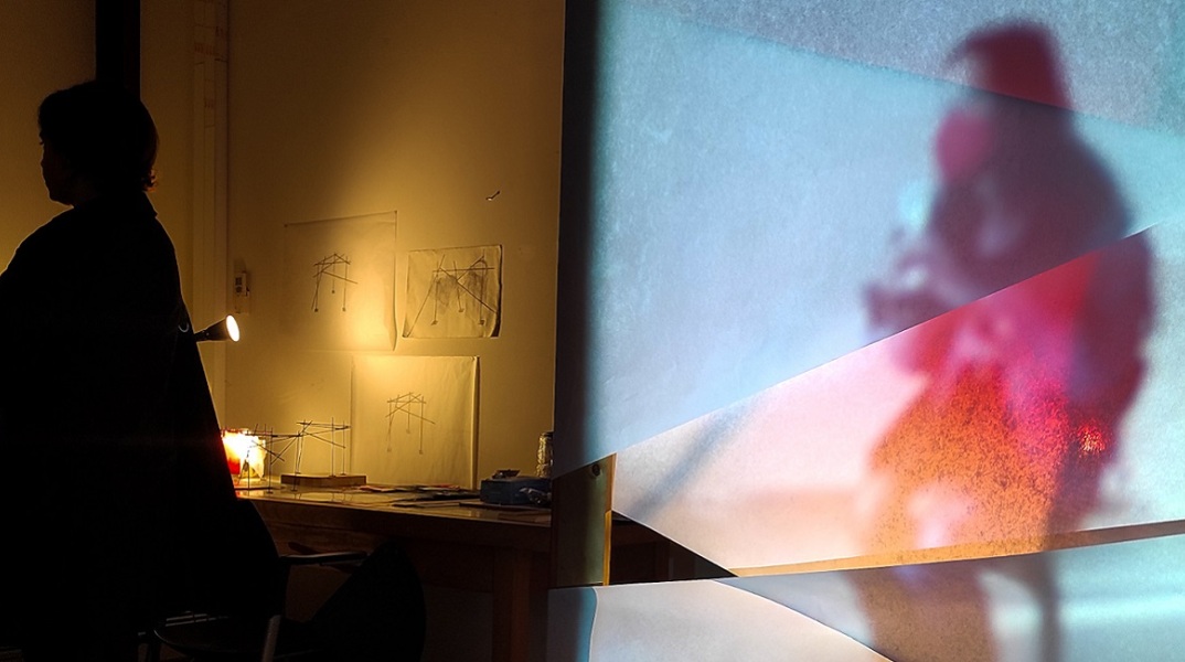 Από ένα εργαστήριο στην εκδήλωση MFA Open Studios.