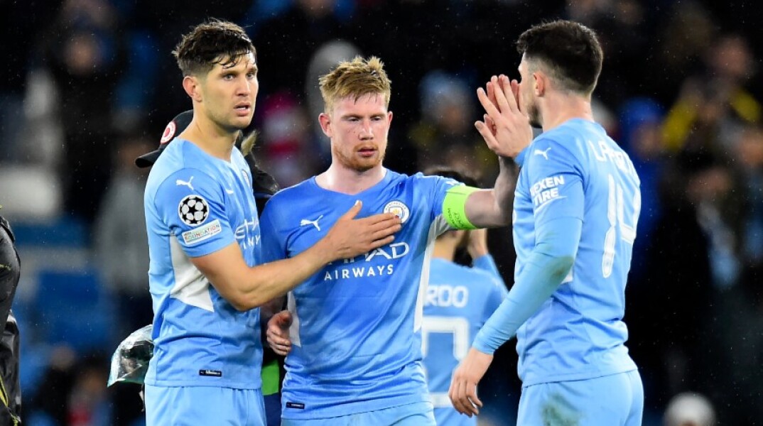 Οι παίκτες της Μάντσεστερ Σίτι στη νίκη επί της Ατλέτικο Μαδρίτης