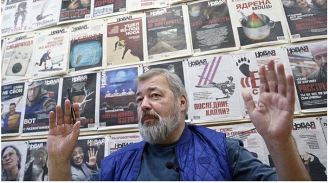 Ο διευθυντής της εφημερίδας Ντιμίτρι Μουράτοφ © ΕPA Pool   