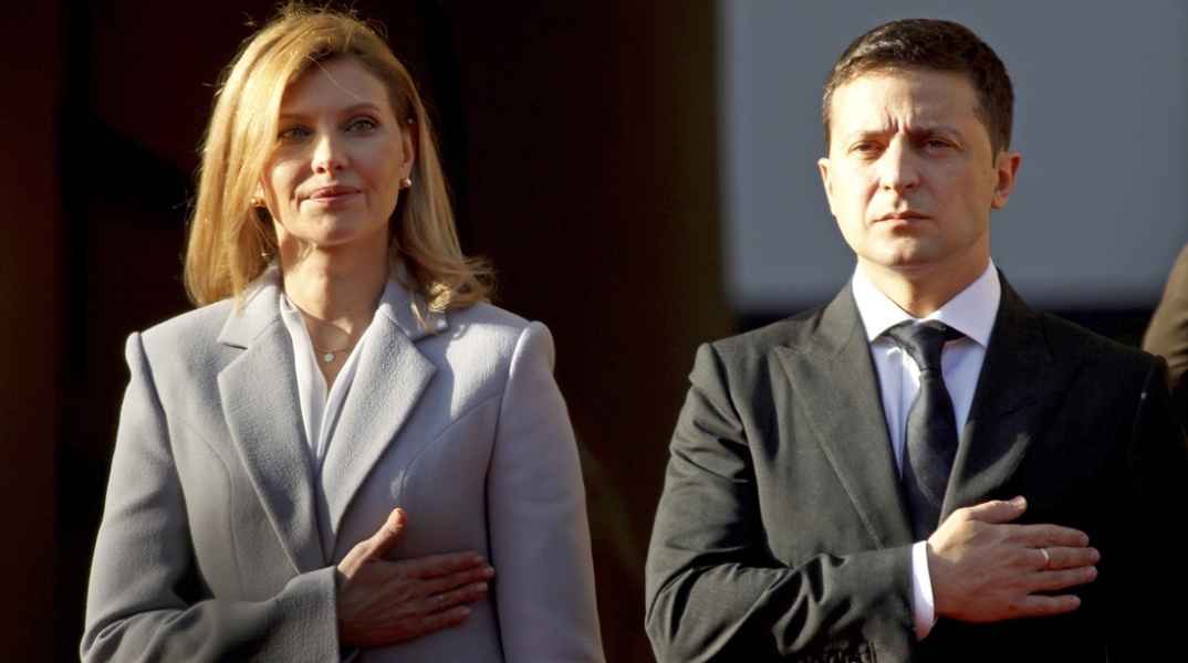 Η Ολένα Ζελένσκα, σύζυγος του προέδρου της Ουκρανίας, Βολοντίμιρ Ζελένσκι