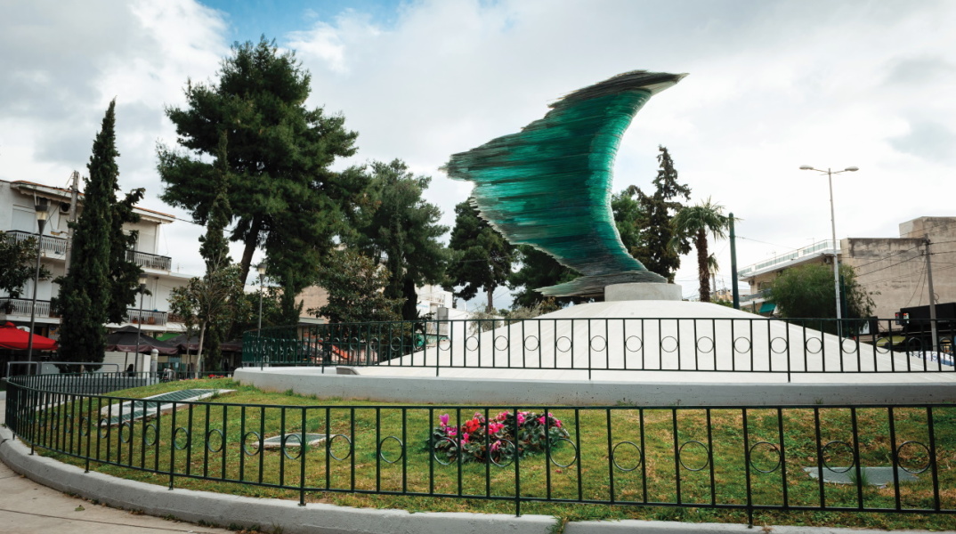 Φωτογραφία από το μνημείο «Μικρός Δρομέας» στο Περιστέρι.