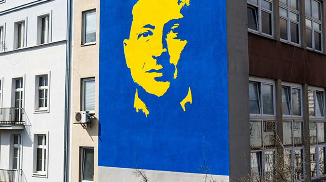 Γκράφιτι με τον Βολοντίμιρ Ζελένσκι