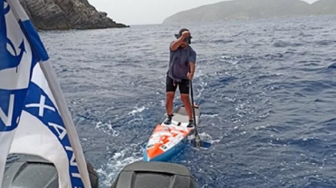Κωπηλάτης έκανε τον γύρο της Κρήτης σε 15 μέρες πάνω σε Sup