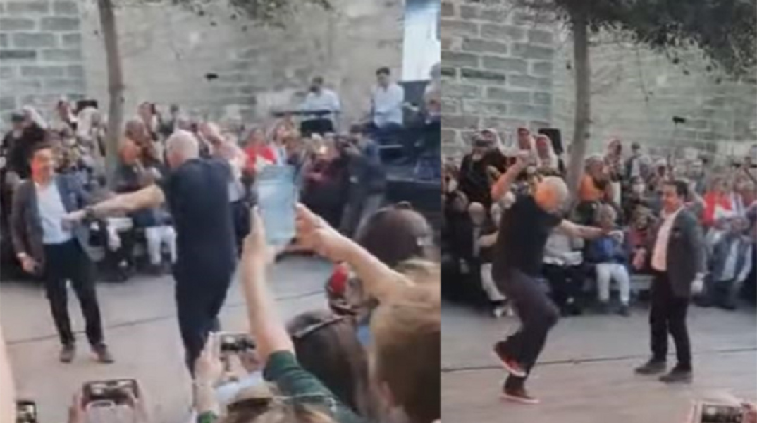 Το ζεϊμπέκικο του Γιώργου Παπανδρέου στην Αλικαρνασσό