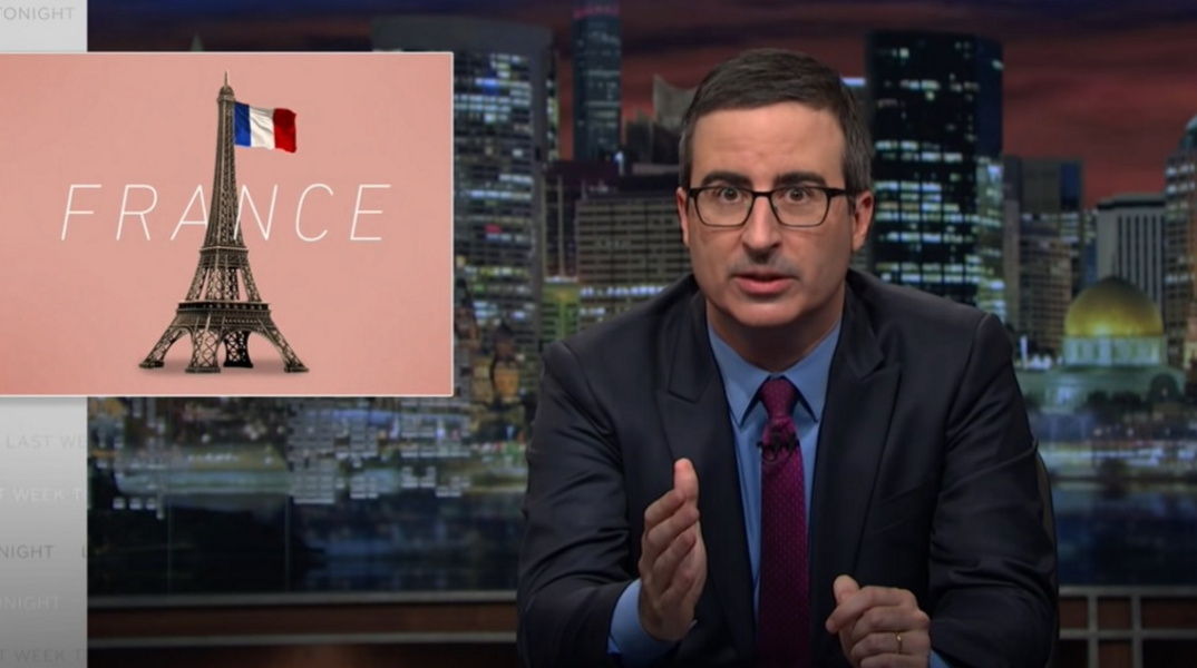 Στιγμιότυπο από την εκπομπή του Τζον Όλιβερ «Last Week Tonight».