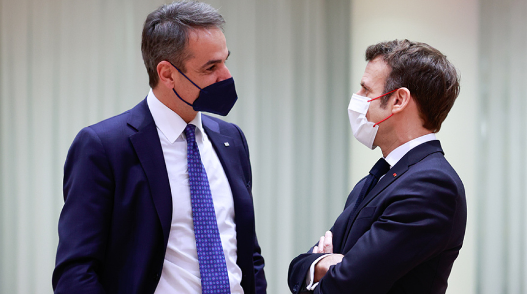 Κυριάκος Μητσοτάκης και Εμανουέλ Μακρόν (Φωτογραφία Αρχείου)