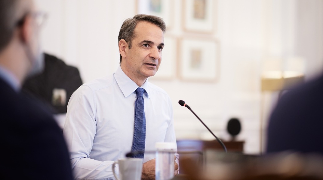 Ο πρωθυπουργός, Κυριάκος Μητσοτάκης, στη συνεδρίαση του Υπουργικού Συμβουλίου