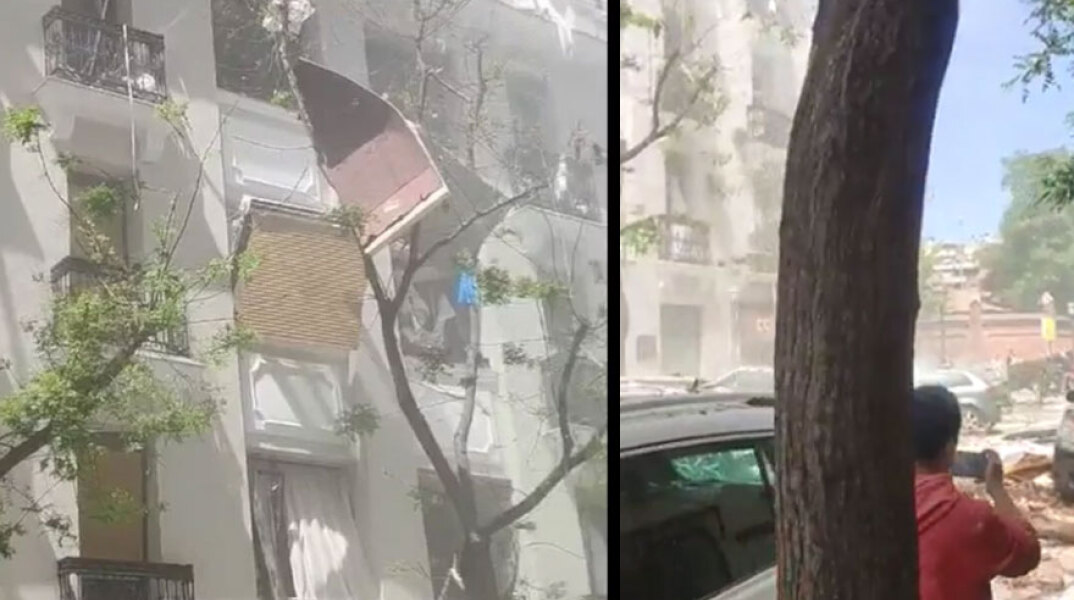 Ζημιές σε πολυκατοικία στη Μαδρίτη μετά την ισχυρή έκρηξη