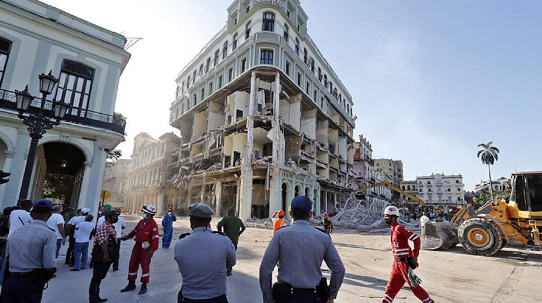 Το ξενοδοχείο στην Αβάνα έχει υποστεί ζημιές μετά την ισχυρή έκρηξη