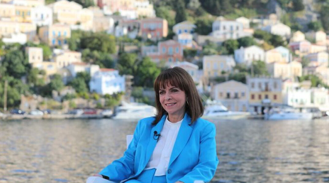 Η Κατερίνα Σακελλαροπούλου μίλησε με θερμά λόγια για την επίσκεψή της σε Σύμη, Τήλο και Χάλκη