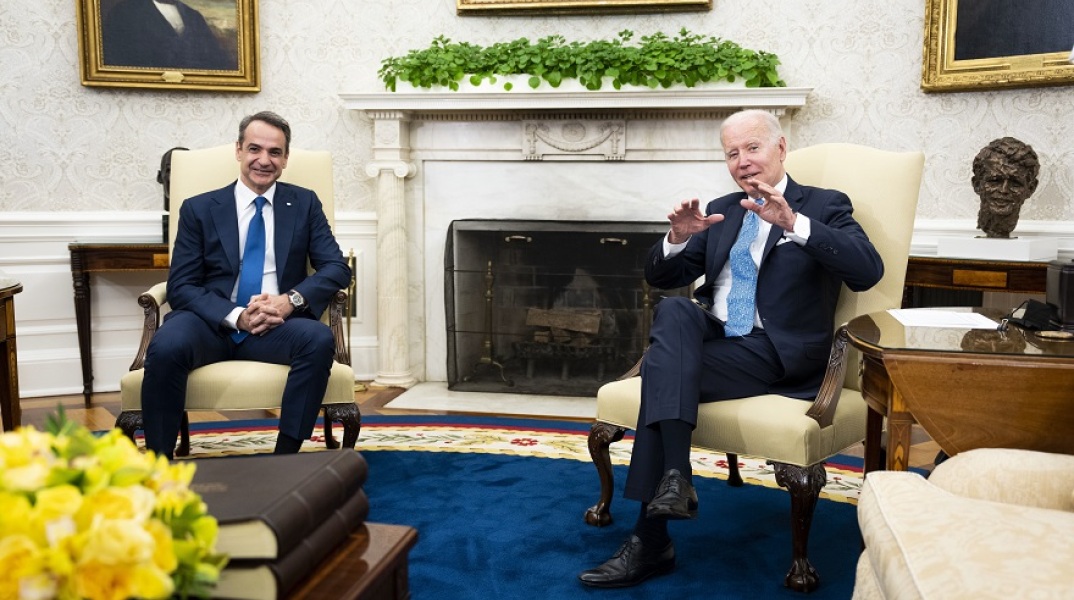 Σε πολύ καλό κλίμα η συνάντηση Μητσοτάκη - Μπάιντεν στον Λευκό Οίκο