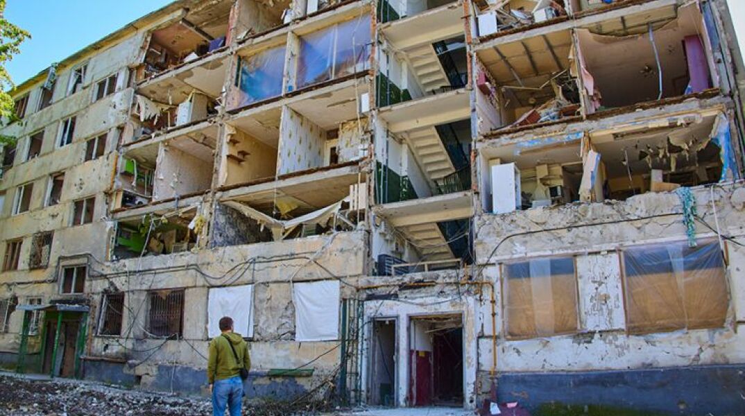 Ουκρανία - Καταστροφές σε κτίρια