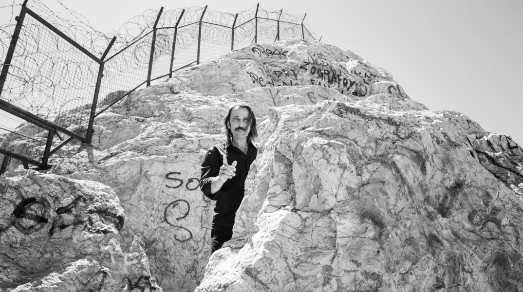 Ο Ρένος Χαραλαμπίδης στον Λυκαβηττό