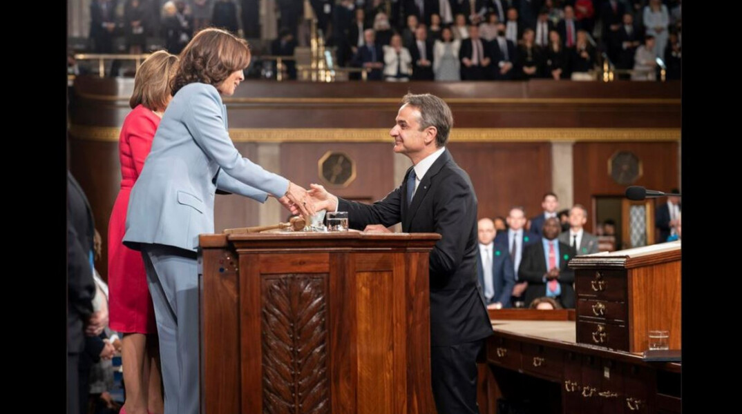 Η ανάρτηση της Κάμαλα Χάρις για την ομιλία Μητσοτάκη στο Κογκρέσο 