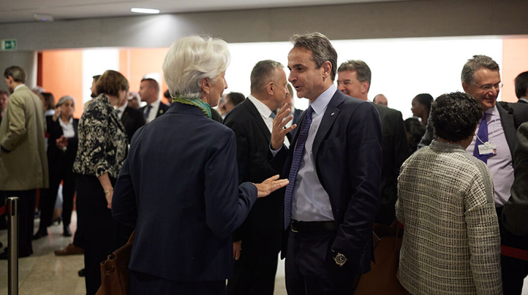 Κυριάκος Μητσοτάκης και Κριστίν Λαγκάρντ στο Νταβός για το Παγκόσμιο Οικονομικό Φόρουμ