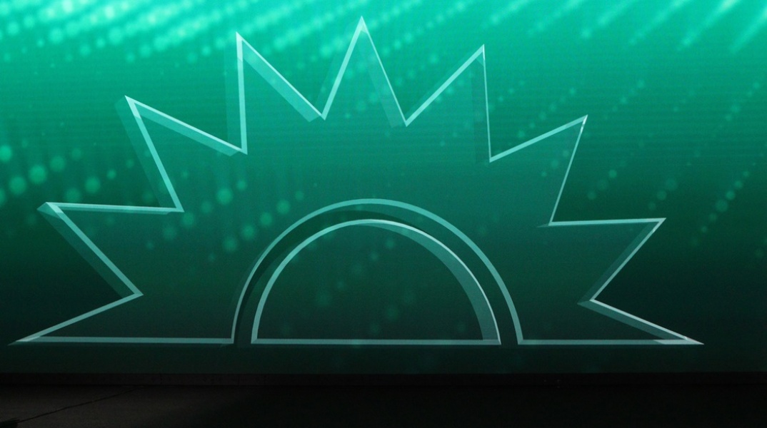 Ο ήλιος του ΠΑΣΟΚ στην εξέδρα των ομιλιών του 3ου Συνεδρίου του ΠΑΣΟΚ - ΚΙΝΑΛ