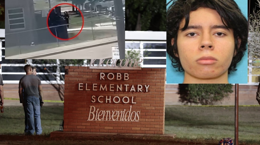 Μακελειό σε σχολείο στο Τέξας: Ο 18χρονος δράστης σε φωτογραφία από τη στιγμή πριν την επίθεση και σε φωτογραφία που δόθηκε στη δημοσιότητα μετά το μακελειό