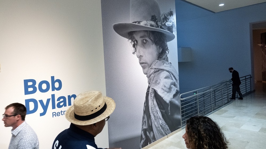 Φωτογραφία του Bob Dylan σε έκθεση 