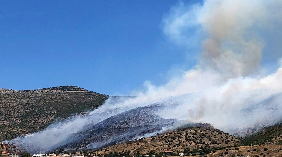 Φωτιά στην Άνω Γλυφάδα