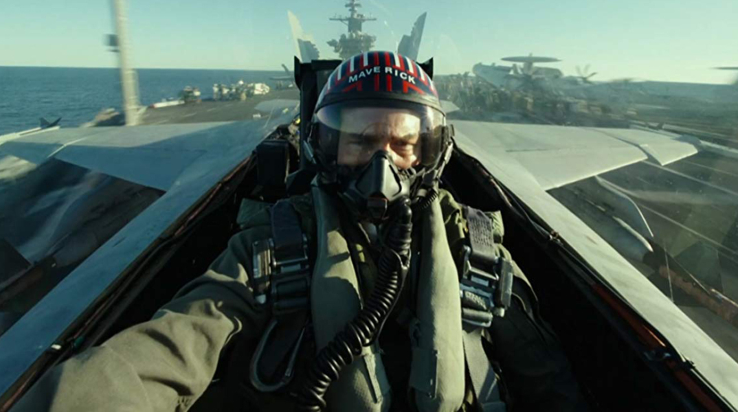 Ο Τομ Κρουζ στην ταινία «Top Gun: Maverick»