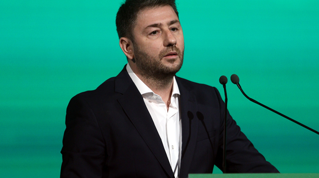 Ο πρόεδρος του ΠΑΣΟΚ – ΚΙΝΑΛ Νίκος Ανδρουλάκης 