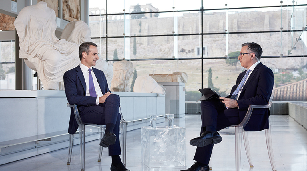 Συνέντευξη του Έλληνα πρωθυπουργού Κυριάκου Μητσοτάκη στην ΕΡΤ