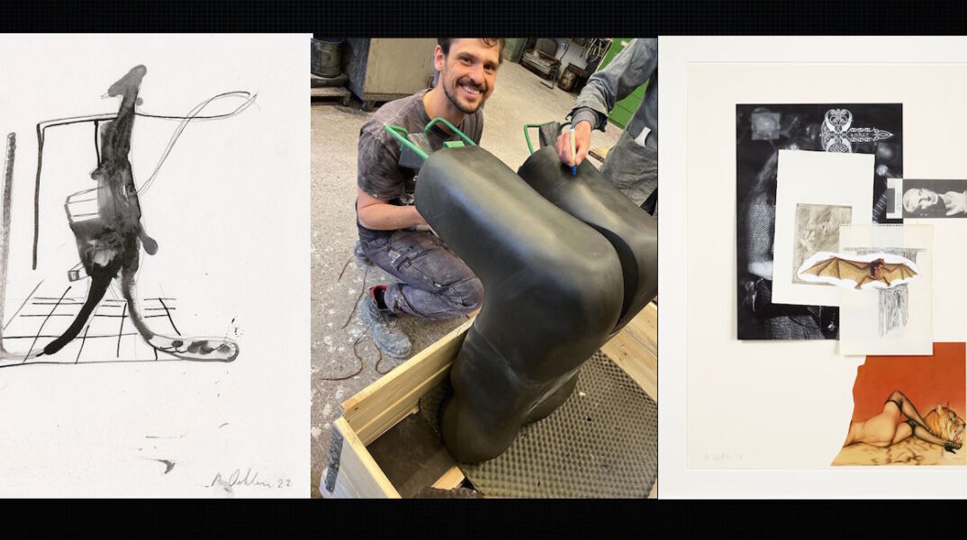 Ο εικαστικός Albert Oehlen και έργα του