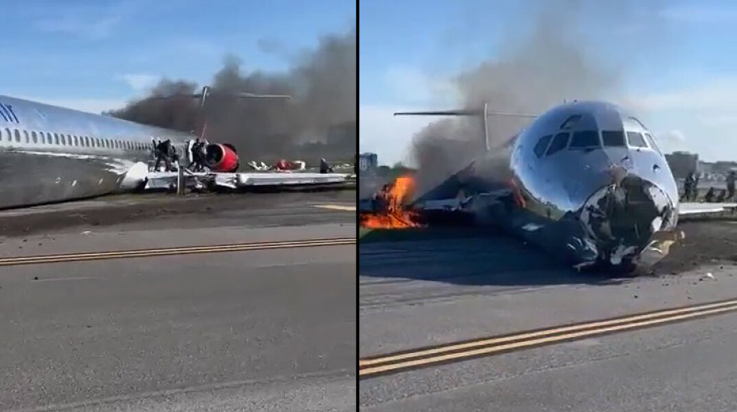 Το αεροπλάνο στο Μαϊάμι που τυλίχθηκε στις φλόγες στον διάδρομο προσγείωσης