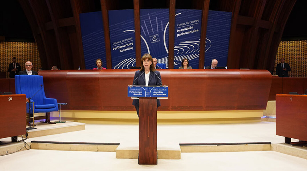 Η Κατερίνα Σακελλαροπούλου, Πρόεδρος της Δημοκρατίας, στο Συμβούλιο της Ευρώπης