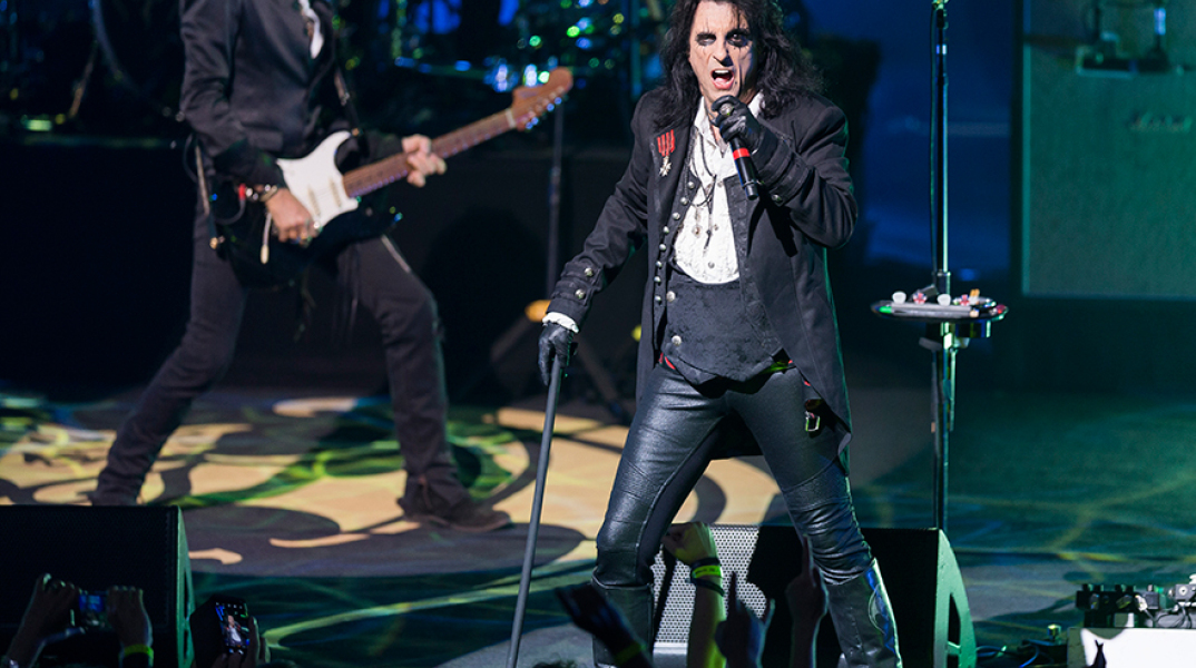 Ο Alice Cooper σε συναυλία στη Σουηδία