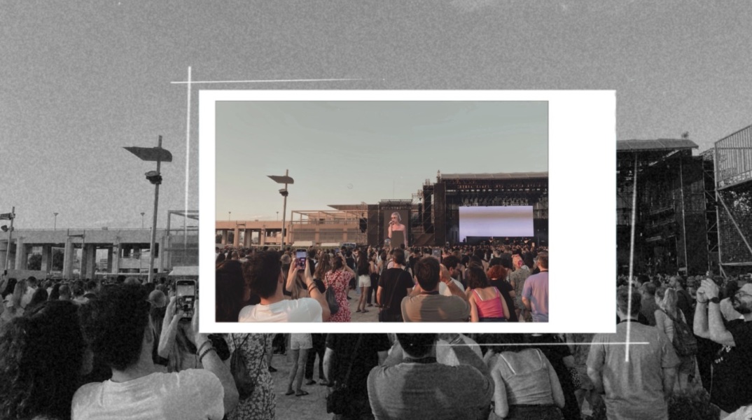 Στιγμιότυπο από τη συναυλία των Hooverphonic στο φεστιβάλ Release Athens