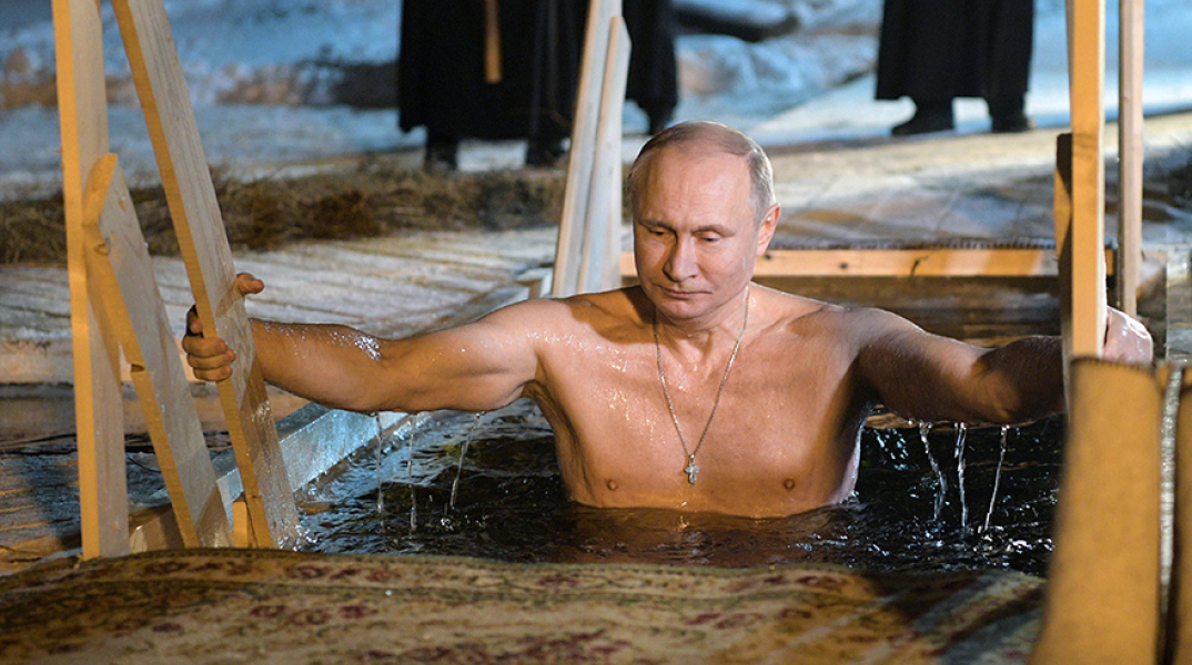 Ο Ρώσος πρόεδρος, Βλαντιμίρ Πούτιν, σε φωτογραφία χωρίς ρούχα