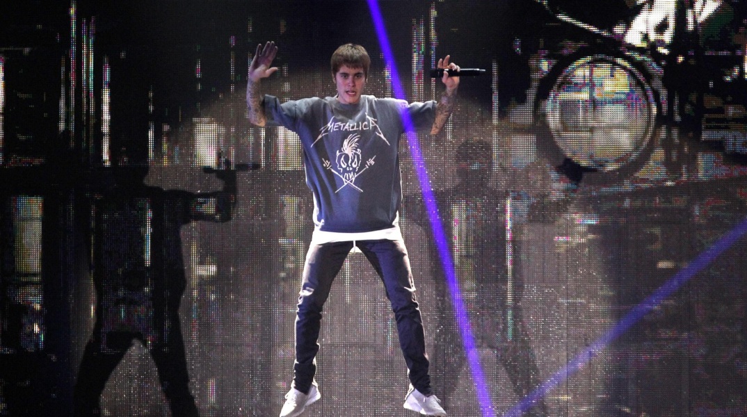 Στιγμιότυπο από συναυλία του Τζάστιν Μπίμπερ