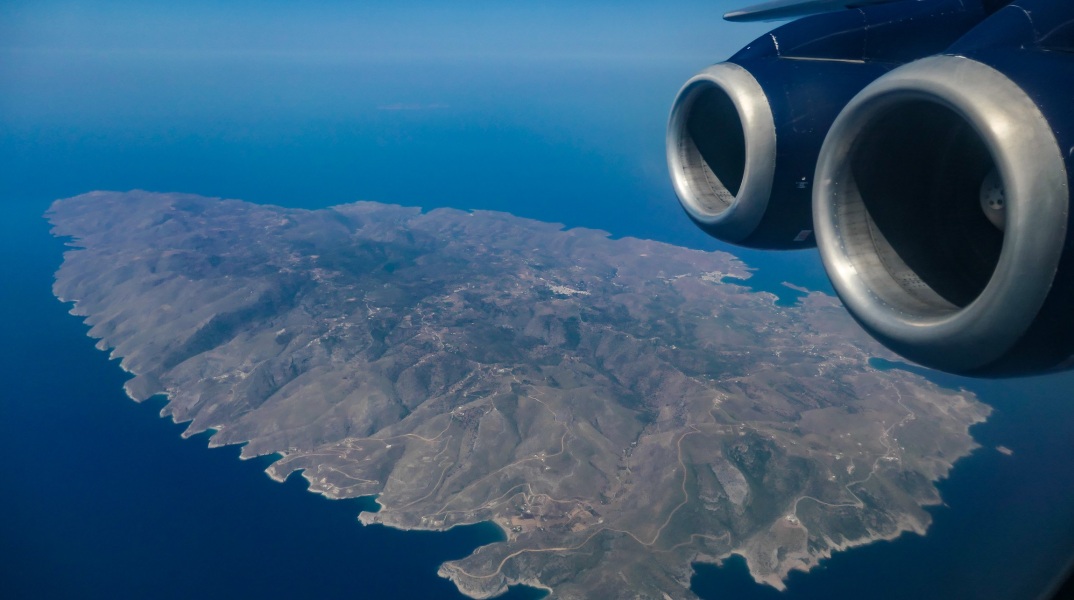 Αεροφωτογραφία από το Αιγαίο πέλαγος