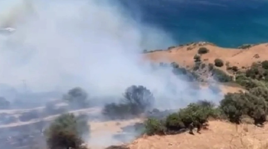 Μεγάλη φωτιά τώρα στο Ρέθυμνο