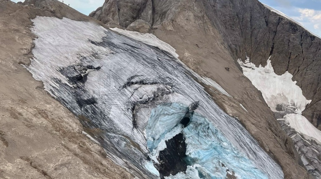 Ιταλία: Το σημείο από όπου αποκολλήθηκε το στρώμα χιονιού
