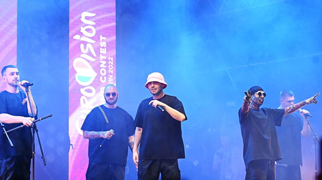 Eurovision 2022 - Στιγμιότυπο από την εμφάνιση των Kalush Orchestra
