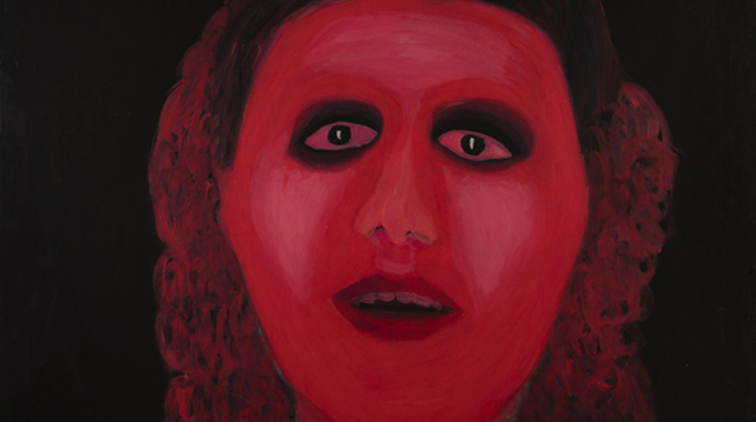 Σίλεια Δασκοπούλου (1936-2006), "Η Μνηστή του Δράκουλα", 1971, Ακρυλικό σε καμβά, 90x116εκ