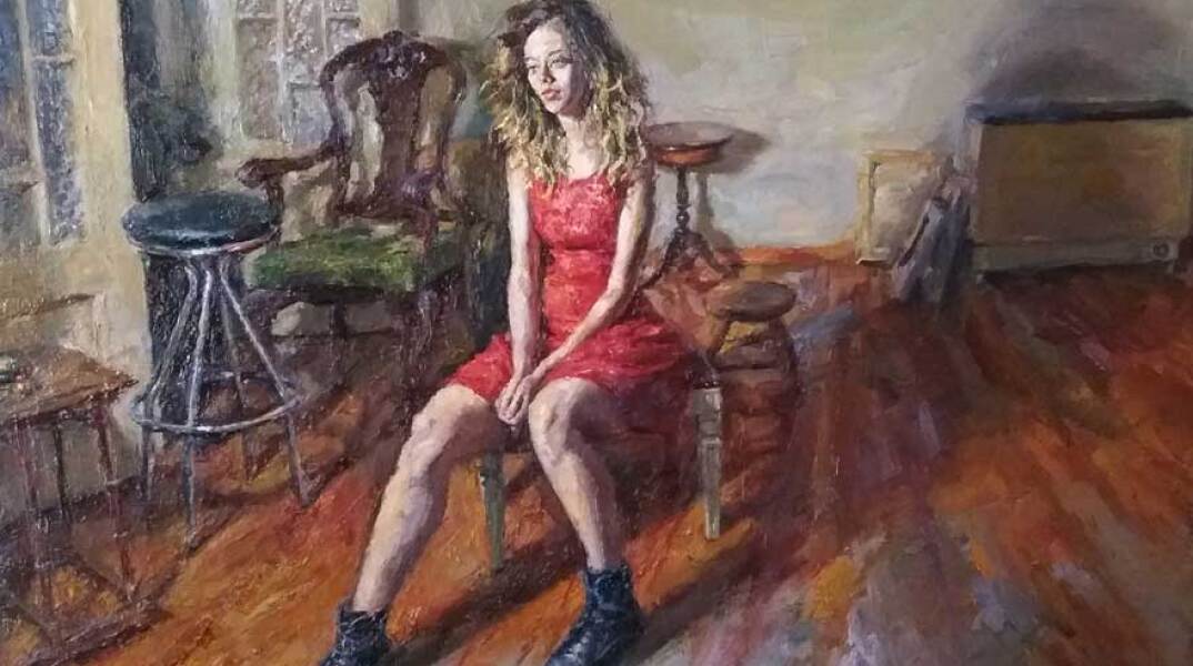 Οκτώ ζωγράφοι για τη γυναίκα @ Skoufa Gallery / Έργο του Στέφανου Δασκαλάκη