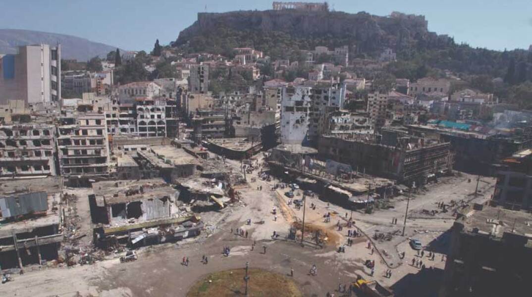 Back to basics: Space © Διονύσης Χριστοφιλογιάννης, Feels like home-Omonoia, 2017, φωτογραφία, dibond