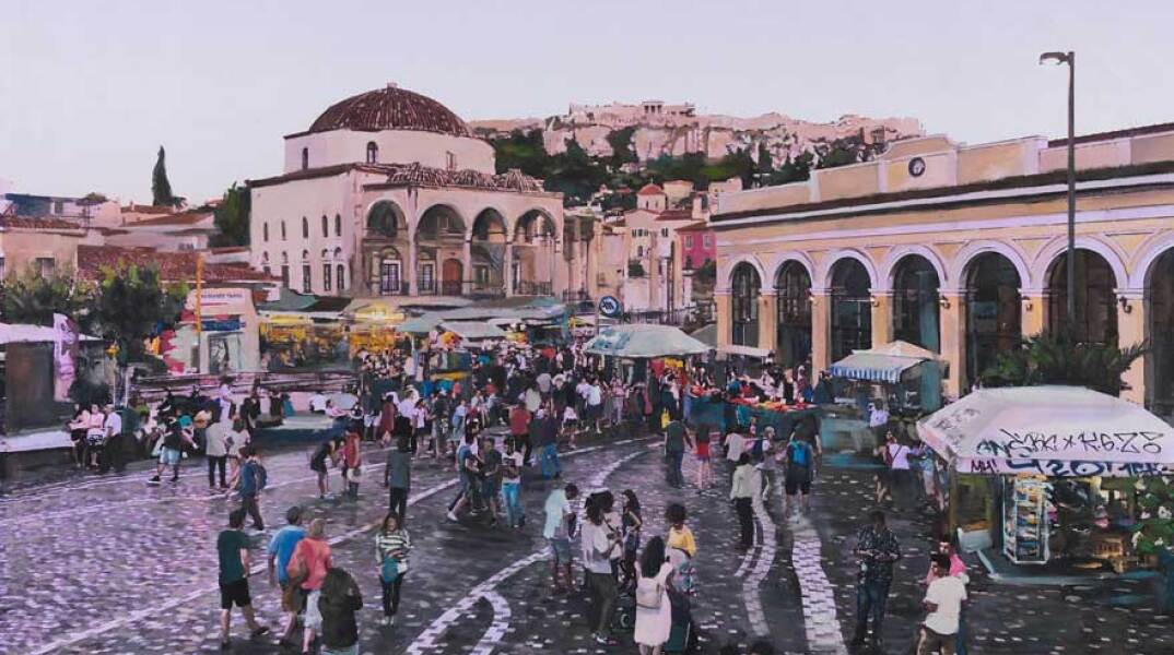 Ζωγραφική για την Αθήνα /  Έργο της Μαρίνας Στελλάτου