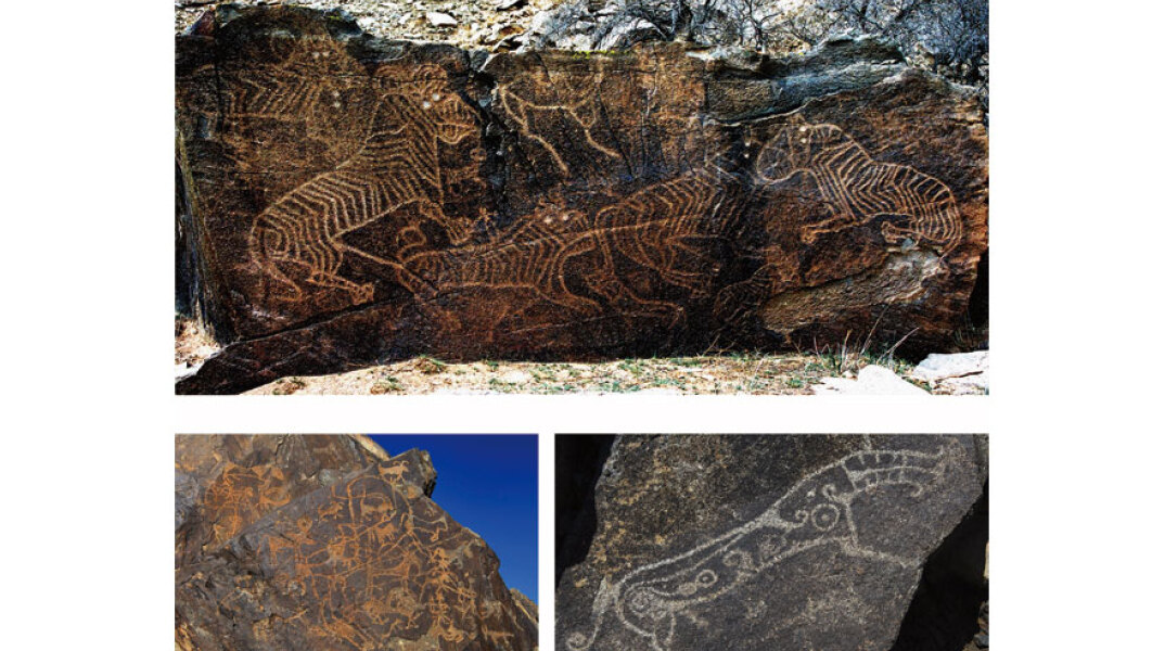 Yinshang Rock Carving Art -Σκάλισμα βράχου βουνού Γιν