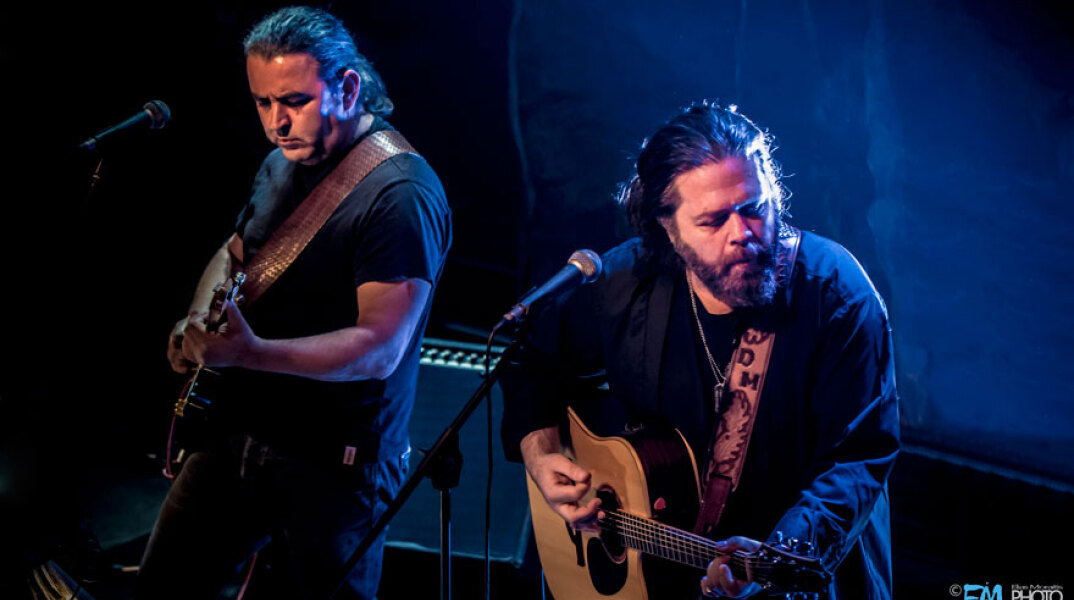 Ο Δημήτρης Μητσοτάκης και Παναγιώτης Κατσιμάνης (Ενδελέχεια) στο Γυάλινο Up Stage