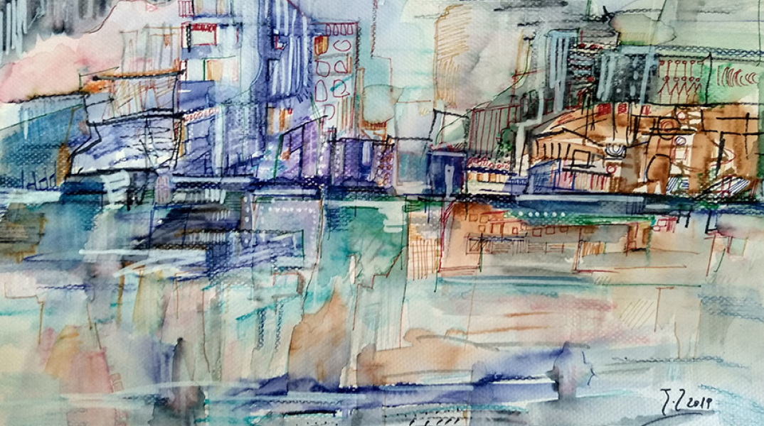 Chili Art Gallery: Έκθεση σύγχρονης υδατογραφίας “Χρώμα σε Νερό 3 – Θάλασσα & Πόλη”