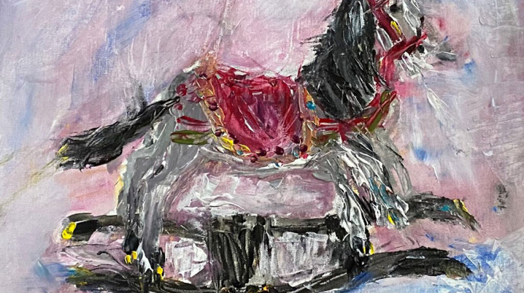 Μαρία Βλασερού, The spell, Ακρυλικό σε καμβά