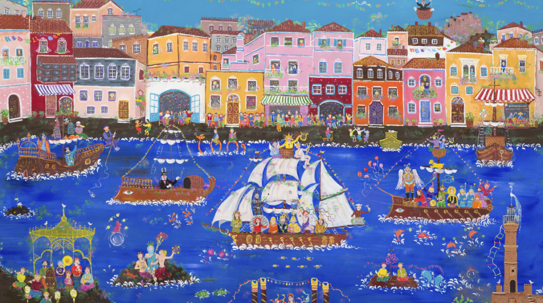 Σοφία Καλογεροπούλου - Παναρμόνια: Έκθεση ζωγραφικής στην ΕΒΕ