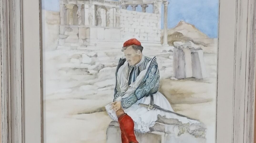 Εύζωνας σκεπτόμενος, της Α. Χατζηγιαννάκη