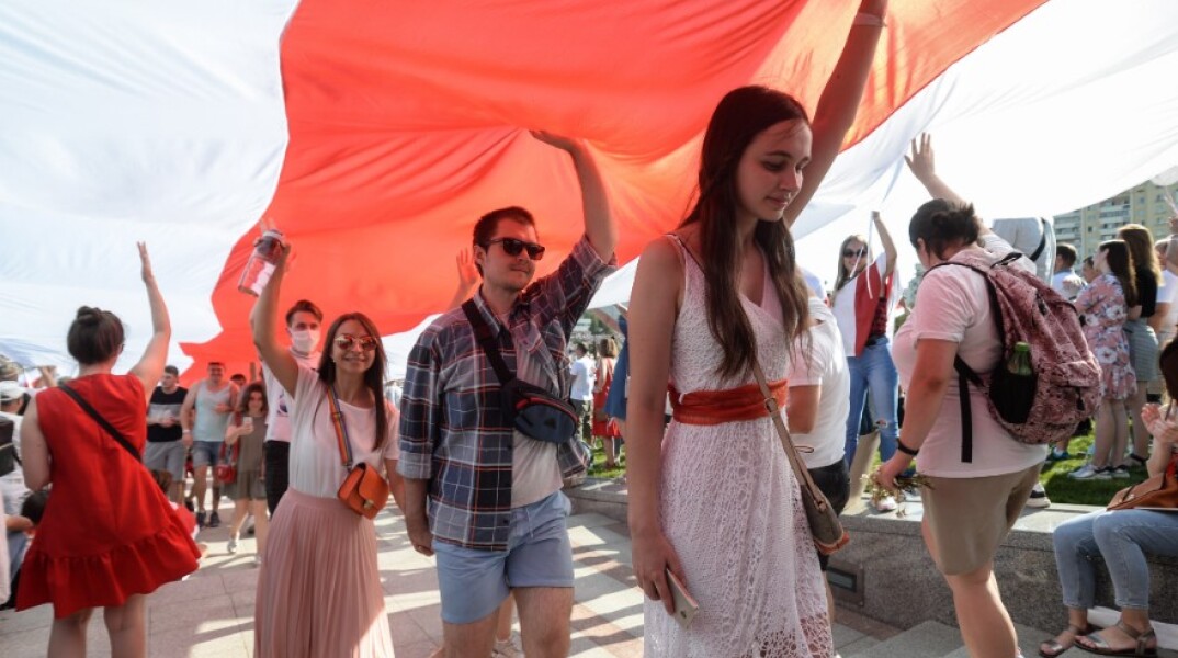 Μινσκ: Ξεκίνησε η «Πορεία για την Ελευθερία» της αντιπολίτευσης