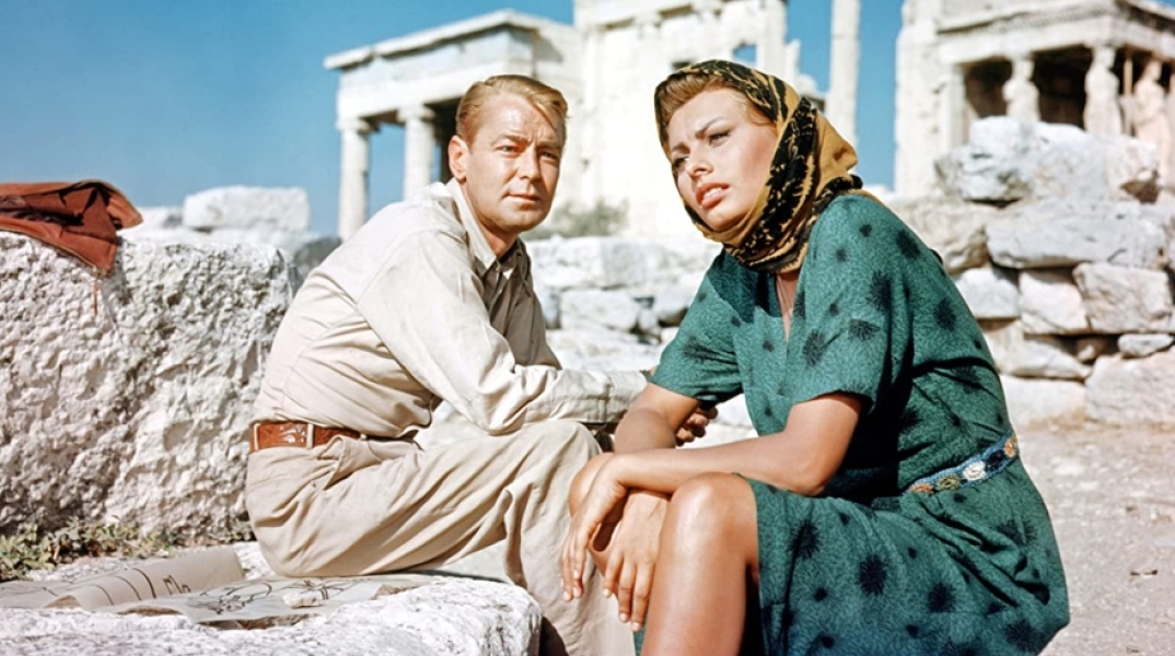 Ο Alan Ladd και η Sophia Loren στην ταινία «Boy on a Dolphin»